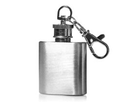 Stainless Steel Shot Glass Shaped Like a Hip Flask