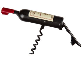 Bottle Opener in the Shape of a Wine Bottle
