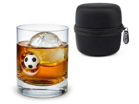 Football Whisky Glass with Ball in Glass