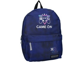Skooter Game On Blue Backpack