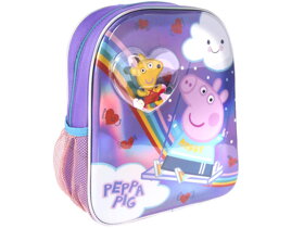 Peppa Pig Backpack with Confetti and Rainbow