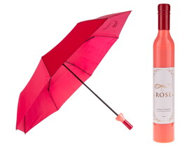 Umbrella Shaped Like a Rosé Wine Bottle