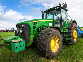 Kids Blanket Green Tractor