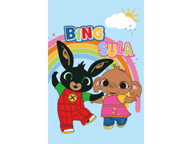 Blue Kids Blanket Bing and Sula
