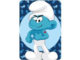Blue Kids Blanket Smurf