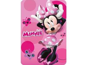 Pink Kids Blanket Minnie Mouse Chic