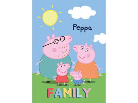 Kids Blanket Peppa Pig Family