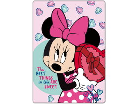 Kids Blanket Minnie Mouse Hearts