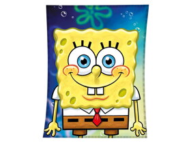 Blue Kids Blanket SpongeBob Smile