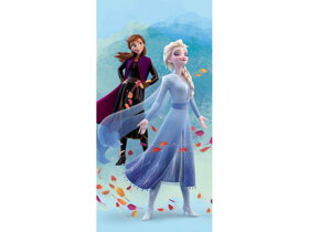 Girls Beach Towel Frozen II Anna and Elsa