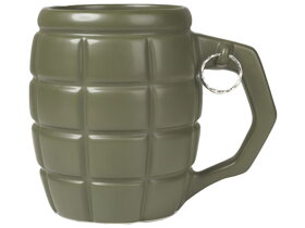 Large Green Grenade Shaped Mug