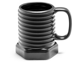 Black Screw-Shaped Mug for DIY Enthusiasts