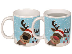 Magic Mug with Red-Nosed Reindeer
