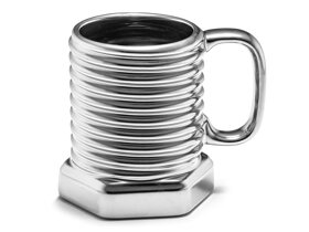 Silver Screw-Shaped Mug for DIY Enthusiasts