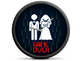 Game Over Wedding Clock