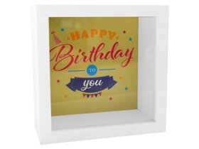 White Wooden Birthday Money Box II