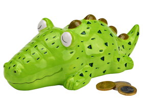 Ceramic Crocodile Money Box