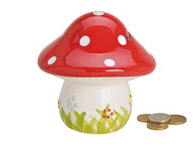 Ceramic Money Box Toadstool