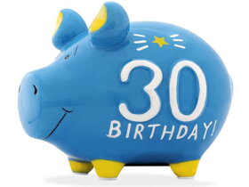 Ceramic Piggy Money Box 30 Years