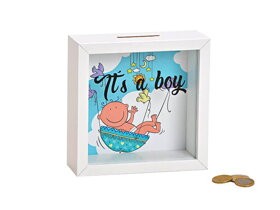 Wooden Money Box for Baby Boy