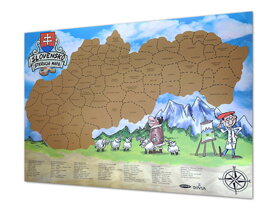 Scratch-Off Map of Slovakia