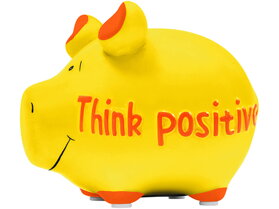 Ceramic Think Positive Money Box