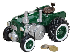 Green Tractor Money Box