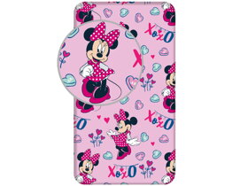 Minnie Mouse Hearts Fitted Sheet for Kids