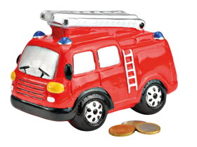 Ceramic Fire Truck Money Box