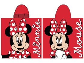 Red Kids Poncho Minnie Mouse