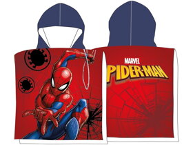 Red Kids Poncho Spiderman