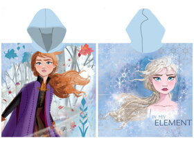 Blue Kids Poncho Frozen II