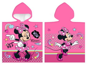 Pink Kids Poncho Minnie Mouse