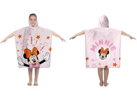 Pink Kids Poncho Minnie Mouse