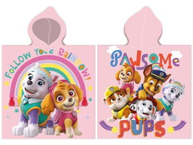 Pink Kids Poncho Paw Patrol