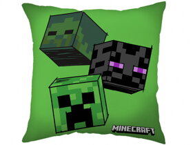 Kids Green Minecraft The Mobs Cushion