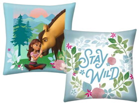 Kids Spirit Riding Free Stay Wild Pillow