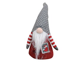 Christmas Gnome with Grey Hat