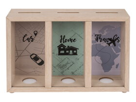 Wooden Money Box for Life Goals and Dreams