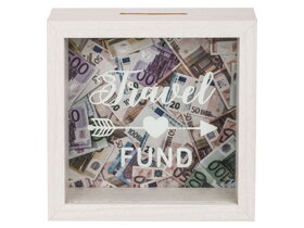Wooden Money Box for Travelers