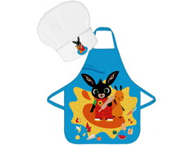 Blue Kids Apron with Chef Hat Bing
