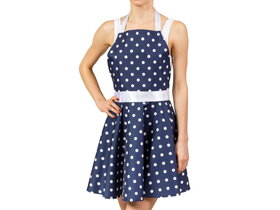 Polka Dot Kitchen Apron in the Shape of a Dress