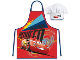 Kids Apron with Chef Hat Cars Lightning