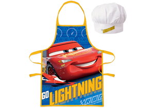 Kids Apron with Chef Hat Lightning McQueen