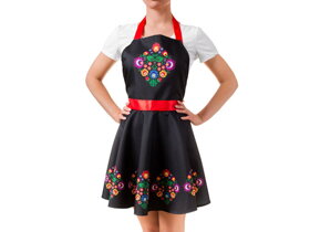 Kitchen Apron with Folk Pattern
