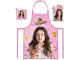 Girls Apron Soy Luna with Oven Mitt
