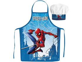 Boys Apron with Chef Hat Spiderman Skyline
