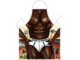 Black Muscle Man Apron