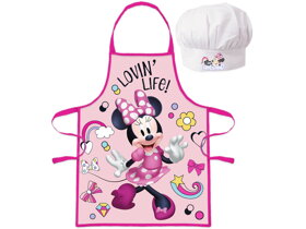 Kids Apron with Chef Hat Minnie Mouse