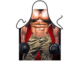 Man with Dumbbells Apron